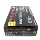 Box of .308 WIN 168-grain HP BT Match King