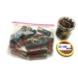 Lot, bag of vintage 12 Ga. shells and jar of