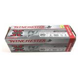 Box of 100 rounds 20 Ga. 3" No. 4 SuperX