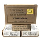 x4- Boxes of 12 Ga. 2.75" Olin Corp. 00 Buckshot,