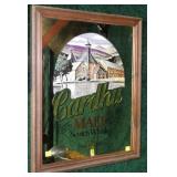 Framed Cardhu Scotch Whiskey mirror: