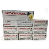 x8- Boxes of .380 Auto 95-grain FMJ Winchester