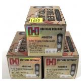 x3- Boxes of .410 Ga. 2.5" Triple Defense Critical