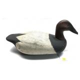 Canvaseback wooden carved decoy (looks like Ken