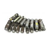 Lot, linked 20mm brass cases, 18 pcs.