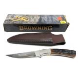 Browning 3220132 hunting knife with leather
