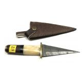 Handmade custom double edge Damascus steel knife