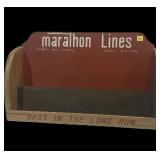 Marathon Lines Homer NY display, 19 1/2" W