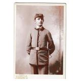 Cabinet photo, soldier by S.D. Norhrop, Ilion NY