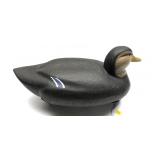 Mark Champlin carved wooden duck decoy signed