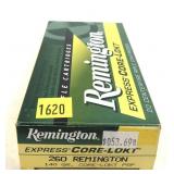 Box of .260 REM 140-grain Core-Lokt PSP