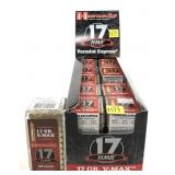 x10- Boxes of Hornady .17 HMR 17-grain V-Max