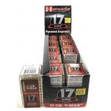 x10- Boxes of Hornady .17 HMR 17-grain V-Max