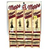 Vintage Meeps Aglia lures on display card, 12 pcs.