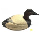 Canvasback wooden carved decoy marked W. Schmidt