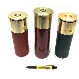 Lot, 2-bullet shaped cigar humidors and