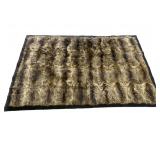 Fur blanket, 75" x 55"