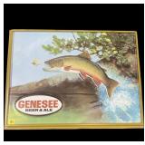 Genesee Beer plastic fishing sign,