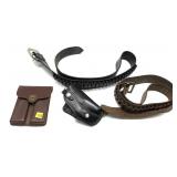 Lot, 2-leather cartridge belts, Bucheimer B825