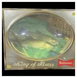 Vintage Budweiser King of Beers dome light-up