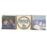 Vintage Busch Beer light-up fishing sign,