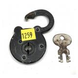 Vintage lock and key