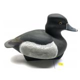 Mike Smyser bluebill wooden carved decoy signed