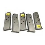 Lot, 5 Vega .45 Auto 1911 magazines