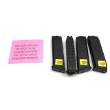 * NOT NYS COMPLIANT: Lot, 4 Glock 9mm 17 Rd.