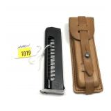 Markov 9mm magazine in leather mag case