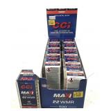 x10 Boxes of CCI .22 Mag. target cartridges,