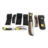 Lot, assorted knives includes 4-folding knives