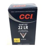 Brick of 500 CCI .22 LR Quit-22 cartridges,