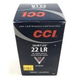Brick of 500 CCI .22 LR Quit-22 cartridges,