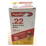 Brick of 500 .22 Super Extra Short Aquila