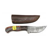 Handmade custom Damascus steel knife with