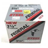 Box of 12 Ga. 3.5" No. 2 Federal steel shot