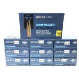 x10- Boxes of 8mm Mauser 196-grain SP PPU