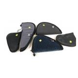 Lot, 5 soft handgun cases, including Ace,