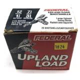 Box of 12 Ga. 2.75" No. 7.5 shot Federal Upland