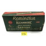 Vintage box of .303 Savage 180-grain Mushroom