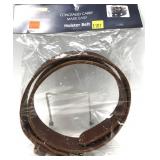 Just Holster It brown leather holster belt, 36"