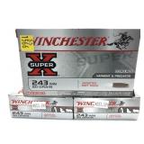 x3- Boxes of .243 WIN 80-grain JSP Winchester
