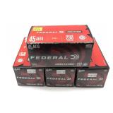 x4- Boxes of .45 Auto 230-grain FMJ Federal
