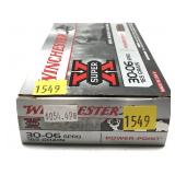 Box of .30-06 SPRG 165-grain Winchester