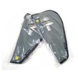 Lot, 2 Bulldog pistol rugs, 18" gray, new pistol