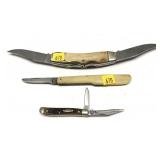 Lot, vintage WInchester 29816 2-blade folding