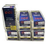 x6- Boxes of .17 HMR V-Max CCI cartridges,