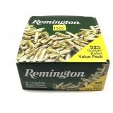 Box of 525 rounds of .22 LR hollow point Remington
