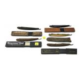 Lot, 5 vintage straight razors includes